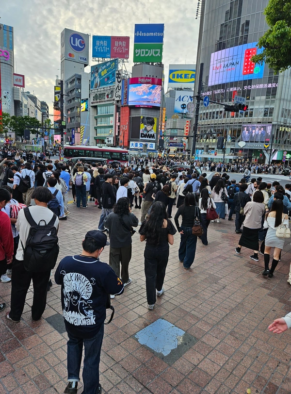 À Shibuya Crossing, l'attraction, c'est la foule que la foule vient voir.