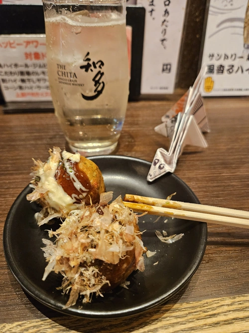 Takoyaki et Highball