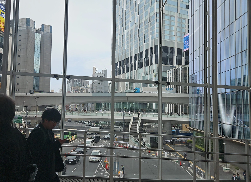Vue d'une passerelle de Shibuya