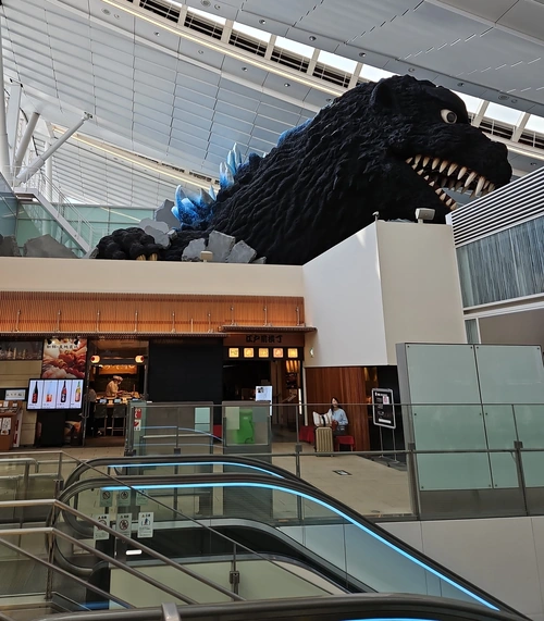 Godzilla dans le terminal.